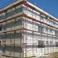 Vollwaermeschutz Fassade spachteln 1